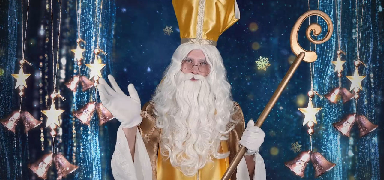 dedek mraz, obdarovanje otrok, �arobni december, veseli december, animacija za otroke, animacija v podjetju, �arodej, �arovnik, sam sebastian, �arovnije za otroke