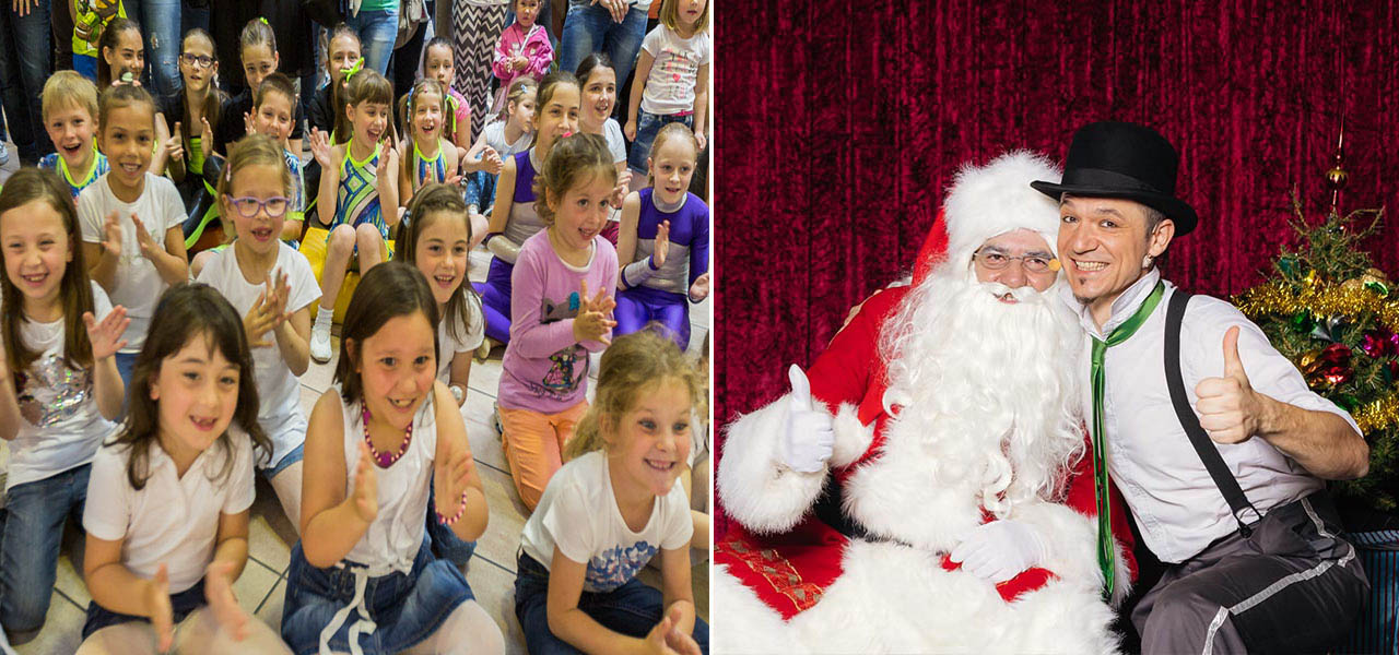 dedek mraz, obdarovanje otrok, �arobni december, veseli december, animacija za otroke, animacija v podjetju, �arodej, �arovnik, sam sebastian, �arovnije za otroke